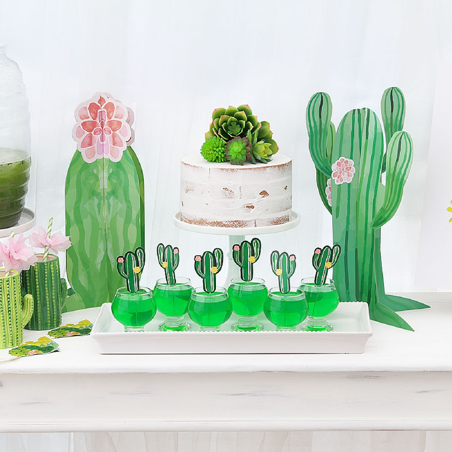 Paper And Party Supplies 10 Editable Cactus Decorations For Cactus